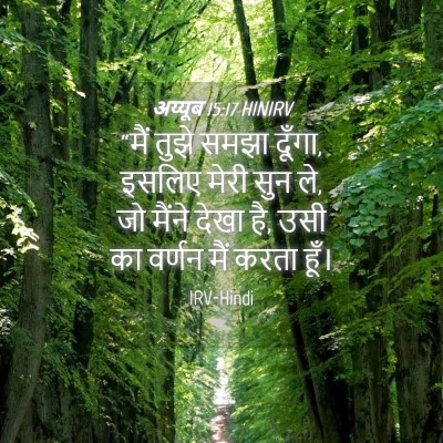 Picture 04 - अय्यूब 15:17 HINIRV - “मैं तुझे समझा - Bible Verse Picture