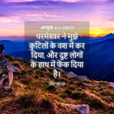 Picture 04 - अय्यूब 16:11 HINIRV - परमेश्‍वर ने मुझे - Bible Verse Picture
