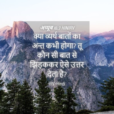 Picture 04 - अय्यूब 16:3 HINIRV - क्या व्यर्थ बातों - Bible Verse Picture