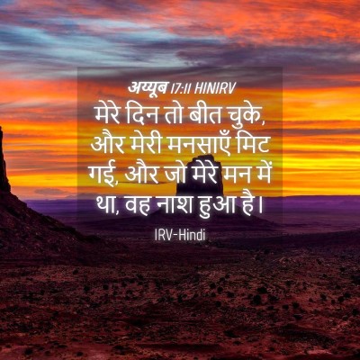 Picture 04 - अय्यूब 17:11 HINIRV - मेरे दिन तो बीत - Bible Verse Picture