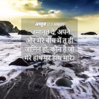 Picture 04 - अय्यूब 17:3 HINIRV - “जमानत दे, अपने और - Bible Verse Picture