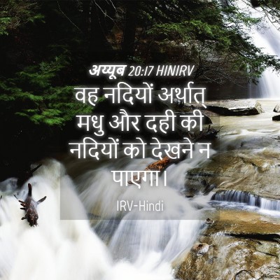 Picture 04 - अय्यूब 20:17 HINIRV - वह नदियों अर्थात् - Bible Verse Picture