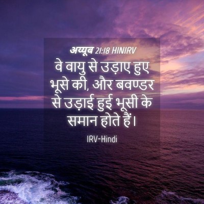 Picture 04 - अय्यूब 21:18 HINIRV - वे वायु से उड़ाए - Bible Verse Picture
