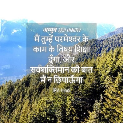 Picture 04 - अय्यूब 27:11 HINIRV - मैं तुम्हें - Bible Verse Picture