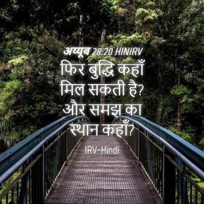 Picture 04 - अय्यूब 28:20 HINIRV - फिर बुद्धि कहाँ - Bible Verse Picture