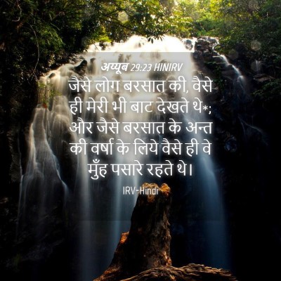 Picture 04 - अय्यूब 29:23 HINIRV - जैसे लोग बरसात की, - Bible Verse Picture
