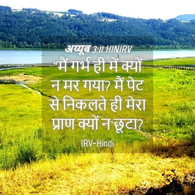 Picture 04 - अय्यूब 3:11 HINIRV - “मैं गर्भ ही में - Bible Verse Picture