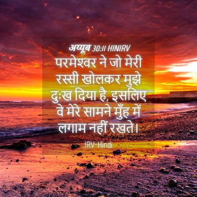 Picture 04 - अय्यूब 30:11 HINIRV - परमेश्‍वर ने जो - Bible Verse Picture