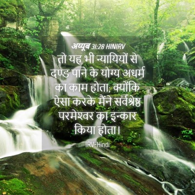 Picture 04 - अय्यूब 31:28 HINIRV - तो यह भी न्यायियों - Bible Verse Picture