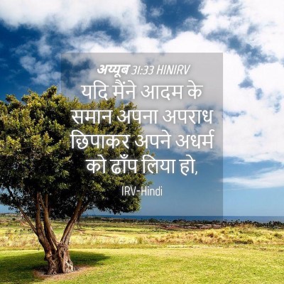 Picture 04 - अय्यूब 31:33 HINIRV - यदि मैंने आदम के - Bible Verse Picture
