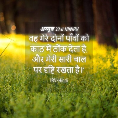 Picture 04 - अय्यूब 33:11 HINIRV - वह मेरे दोनों - Bible Verse Picture