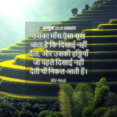Picture 04 - अय्यूब 33:21 HINIRV - उसका माँस ऐसा सूख - Bible Verse Picture
