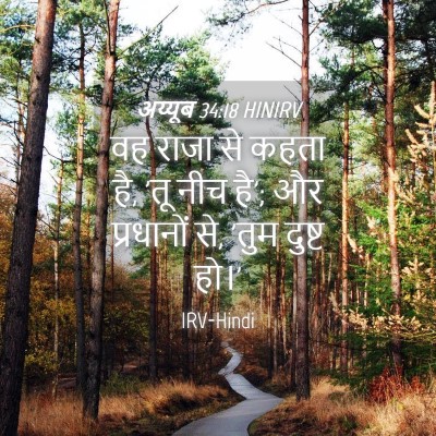 Picture 04 - अय्यूब 34:18 HINIRV - वह राजा से कहता है, - Bible Verse Picture