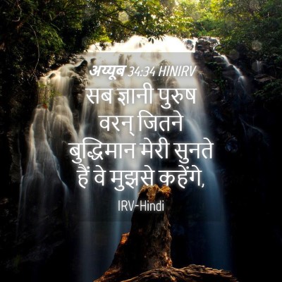 Picture 04 - अय्यूब 34:34 HINIRV - सब ज्ञानी पुरुष - Bible Verse Picture