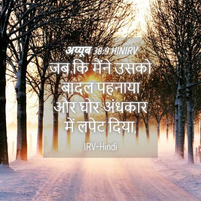 Picture 04 - अय्यूब 38:9 HINIRV - जब कि मैंने उसको - Bible Verse Picture