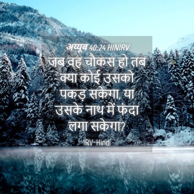 Picture 04 - अय्यूब 40:24 HINIRV - जब वह चौकस हो तब - Bible Verse Picture
