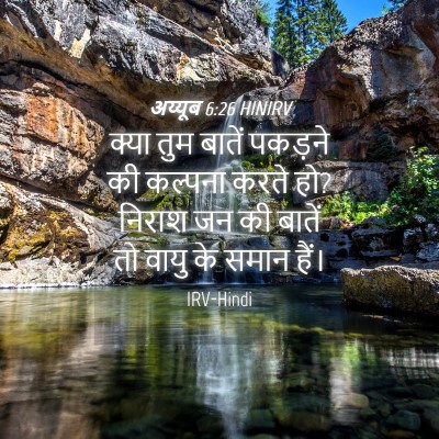 Picture 04 - अय्यूब 6:26 HINIRV - क्या तुम बातें - Bible Verse Picture