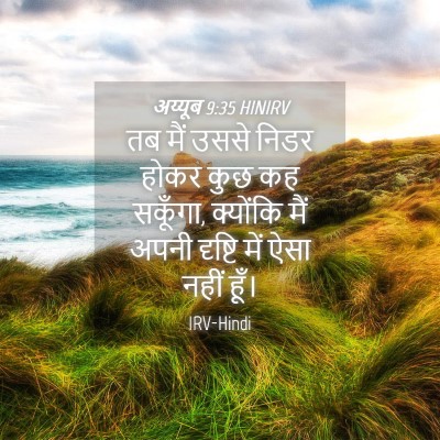 Picture 04 - अय्यूब 9:35 HINIRV - तब मैं उससे निडर - Bible Verse Picture