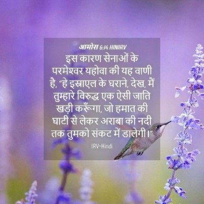 Picture 04 - आमोस 6:14 HINIRV - इस कारण सेनाओं के - Bible Verse Picture