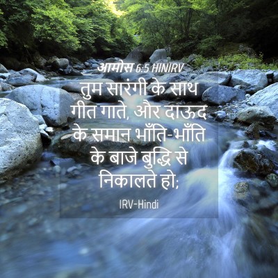 Picture 04 - आमोस 6:5 HINIRV - तुम सारंगी के साथ - Bible Verse Picture