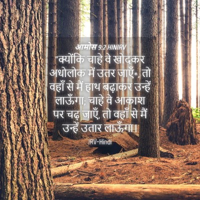 Picture 04 - आमोस 9:2 HINIRV - “क्योंकि चाहे वे - Bible Verse Picture