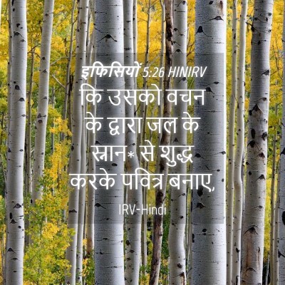 Picture 04 - इफिसियों 5:26 HINIRV - कि उसको वचन के - Bible Verse Picture