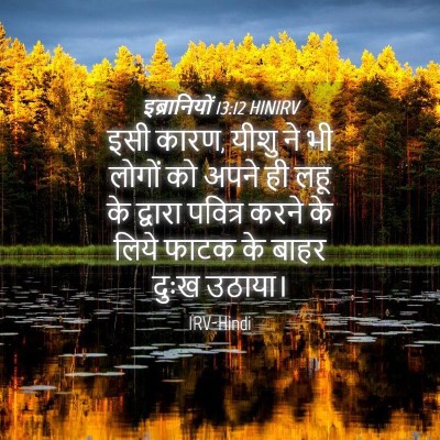 Picture 04 - इब्रानियों 13:12 HINIRV - इसी कारण, यीशु ने - Bible Verse Picture