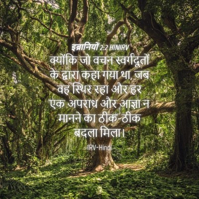 Picture 04 - इब्रानियों 2:2 HINIRV - क्योंकि जो वचन - Bible Verse Picture