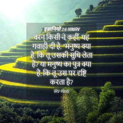 Picture 04 - इब्रानियों 2:6 HINIRV - वरन् किसी ने कहीं, - Bible Verse Picture
