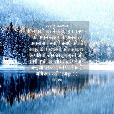 Picture 04 - उत्पत्ति 1:26 HINIRV - फिर परमेश्‍वर ने - Bible Verse Picture