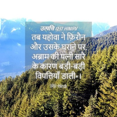 Picture 04 - उत्पत्ति 12:17 HINIRV - तब यहोवा ने फ़िरौन - Bible Verse Picture
