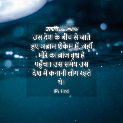 Picture 04 - उत्पत्ति 12:6 HINIRV - उस देश के बीच से - Bible Verse Picture