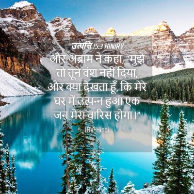 Picture 04 - उत्पत्ति 15:3 HINIRV - और अब्राम ने कहा, - Bible Verse Picture