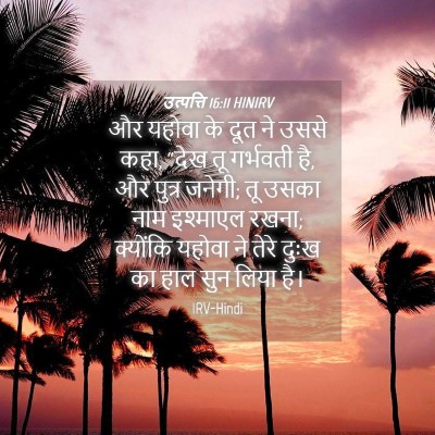 Picture 04 - उत्पत्ति 16:11 HINIRV - और यहोवा के दूत ने - Bible Verse Picture