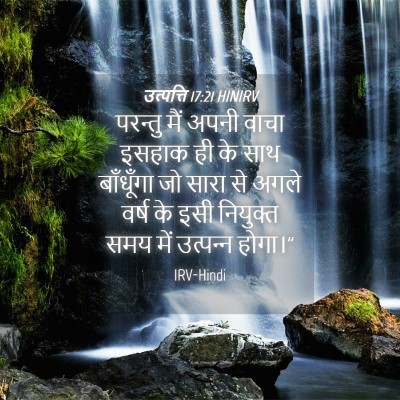 Picture 04 - उत्पत्ति 17:21 HINIRV - परन्तु मैं अपनी - Bible Verse Picture