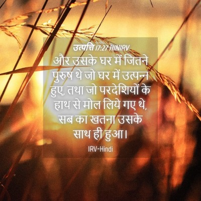 Picture 04 - उत्पत्ति 17:27 HINIRV - और उसके घर में - Bible Verse Picture