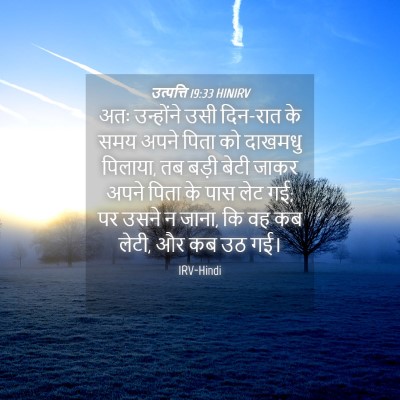 Picture 04 - उत्पत्ति 19:33 HINIRV - अतः उन्होंने उसी - Bible Verse Picture