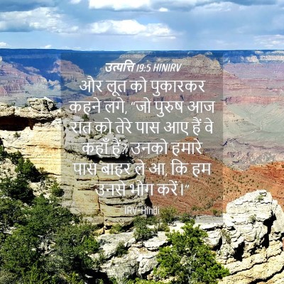 Picture 04 - उत्पत्ति 19:5 HINIRV - और लूत को पुकारकर - Bible Verse Picture