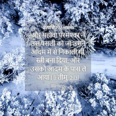 Picture 04 - उत्पत्ति 2:22 HINIRV - और यहोवा - Bible Verse Picture
