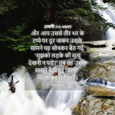 Picture 04 - उत्पत्ति 21:16 HINIRV - और आप उससे तीर भर - Bible Verse Picture