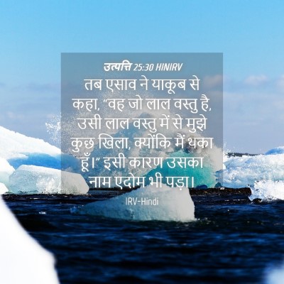 Picture 04 - उत्पत्ति 25:30 HINIRV - तब एसाव ने याकूब से - Bible Verse Picture