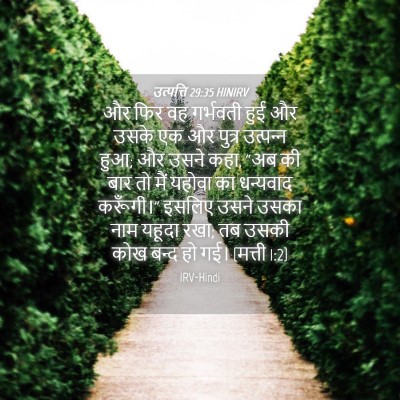 Picture 04 - उत्पत्ति 29:35 HINIRV - और फिर वह गर्भवती - Bible Verse Picture