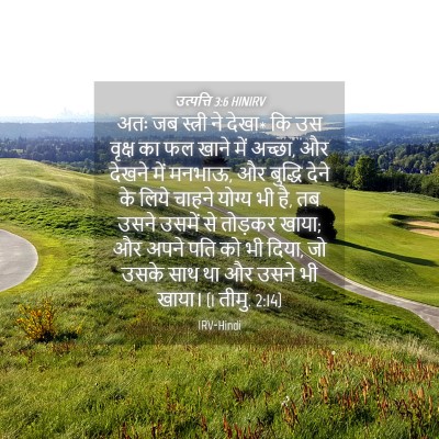Picture 04 - उत्पत्ति 3:6 HINIRV - अतः जब स्त्री ने - Bible Verse Picture