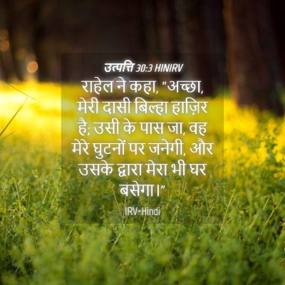 Picture 04 - उत्पत्ति 30:3 HINIRV - राहेल ने कहा, - Bible Verse Picture