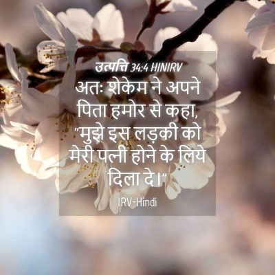 Picture 04 - उत्पत्ति 34:4 HINIRV - अतः शेकेम ने अपने - Bible Verse Picture