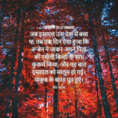 Picture 04 - उत्पत्ति 35:22 HINIRV - जब इस्राएल उस देश - Bible Verse Picture
