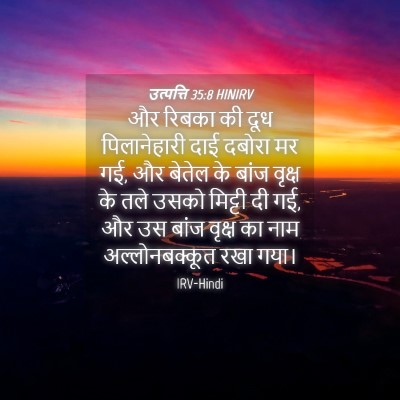 Picture 04 - उत्पत्ति 35:8 HINIRV - और रिबका की दूध - Bible Verse Picture
