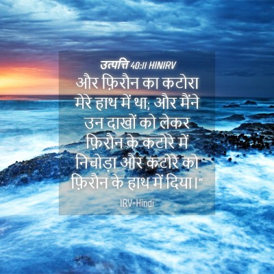 Picture 04 - उत्पत्ति 40:11 HINIRV - और फ़िरौन का कटोरा - Bible Verse Picture