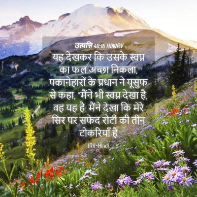 Picture 04 - उत्पत्ति 40:16 HINIRV - यह देखकर कि उसके - Bible Verse Picture