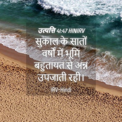 Picture 04 - उत्पत्ति 41:47 HINIRV - सुकाल के सातों - Bible Verse Picture